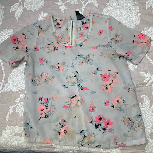 Tops - Floral Silk Top
